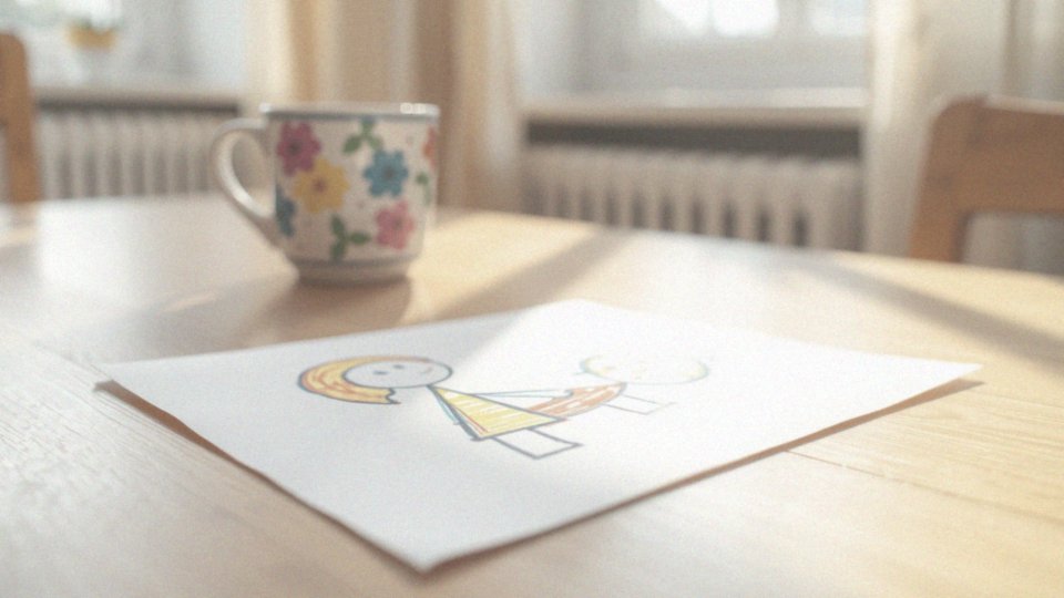 Jakie emocje wyraża rysunek dla mamy?