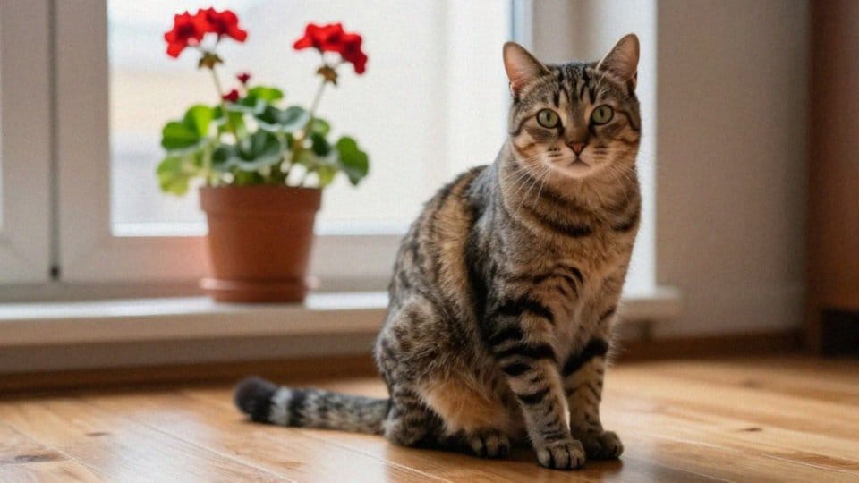 Jakie objawy powoduje zatrucie geranium u kota?