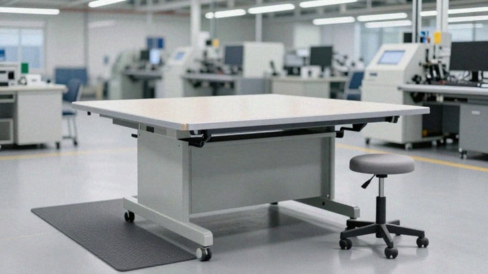 Które wyroby ergonomiczne pomagają na linii produkcyjnej?