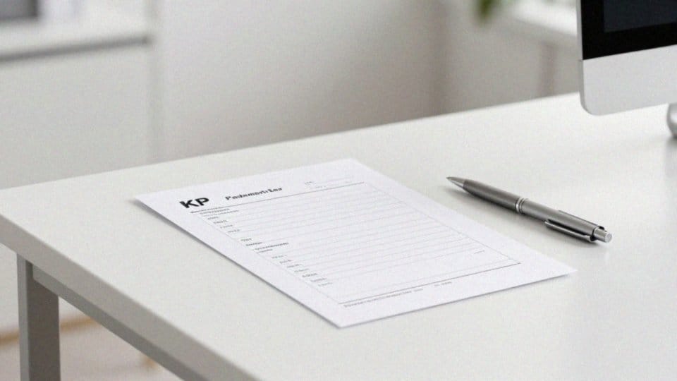 Jakie pola musi zawierać wzór dowodu wpłaty KP?