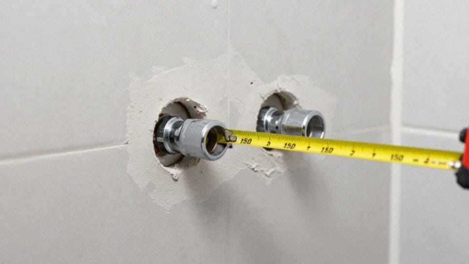 Jak ustalić rozstaw przyłączy baterii 150 mm?