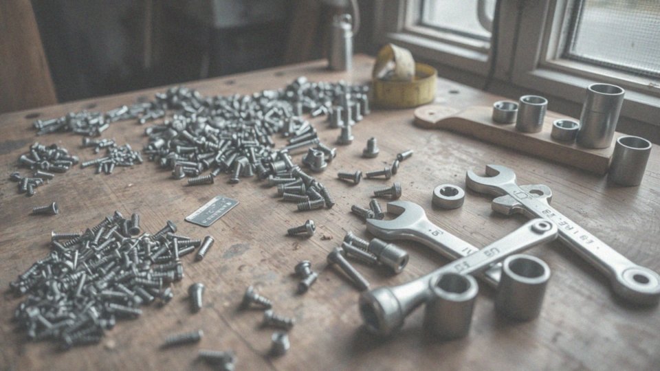 Jakie są różne rozmiary śrub i kluczy?