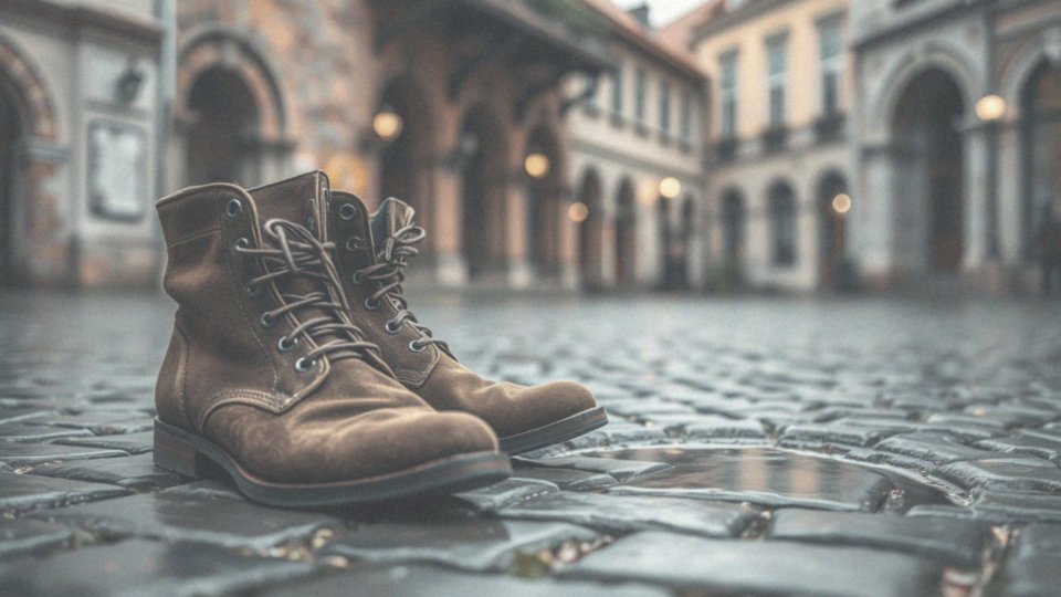 Jak uniknąć przemoczenia obuwia zamszowego?