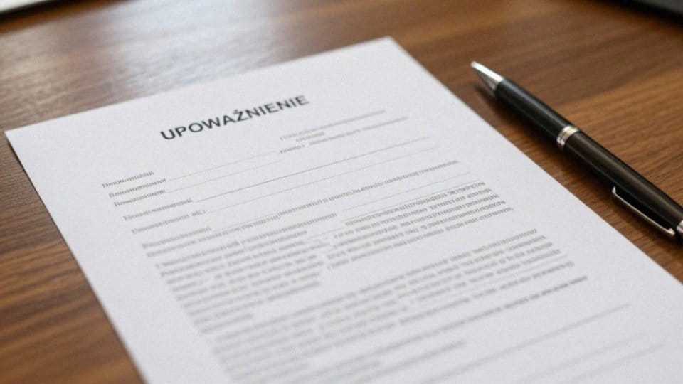 Jak wygląda przykładowy wzór upoważnienia?