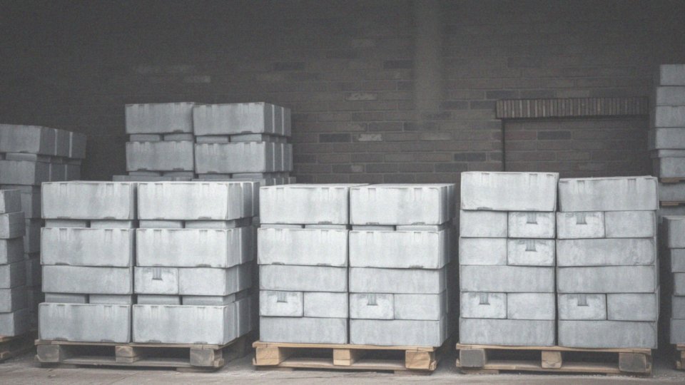 Paleta bloczków betonowych – wymiary, waga i zastosowanie